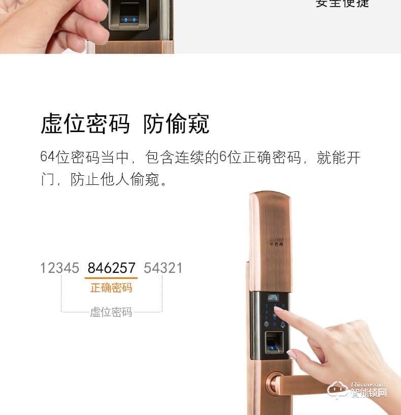 歐西姆智能鎖 M1880F家用防盜門鎖刷卡密碼鎖