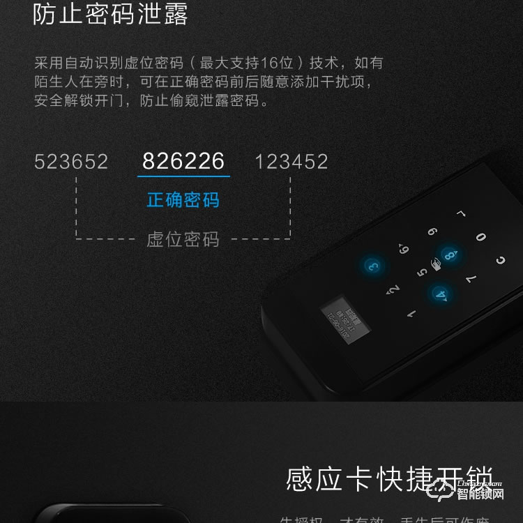 凱恩斯智能鎖 B3入戶門鎖防盜門鎖感應鎖