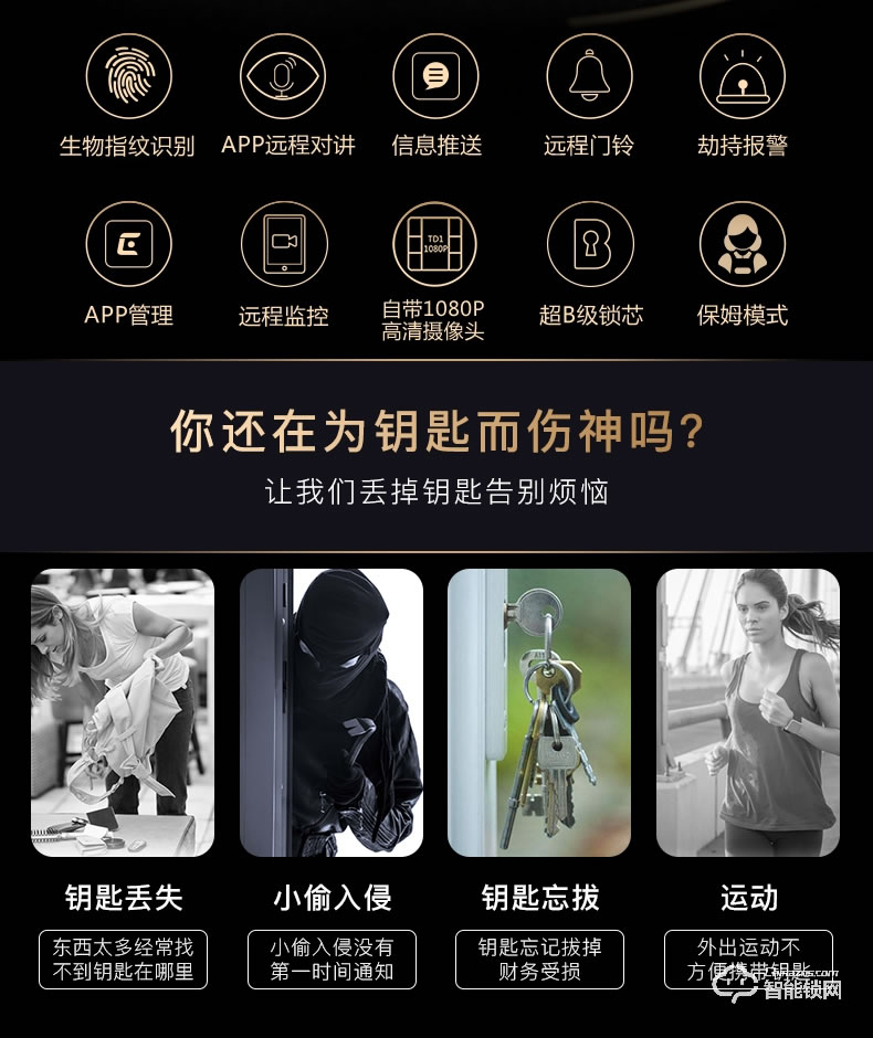 樂橙智能鎖 K5遠(yuǎn)程監(jiān)控電子密碼智能門鎖