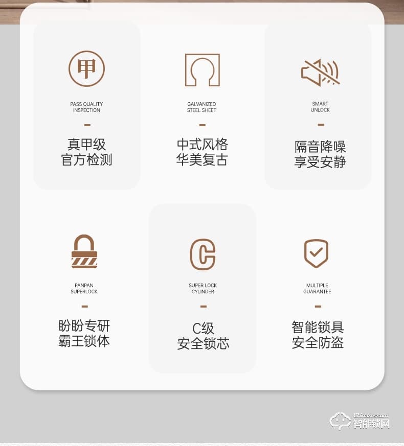 盼盼智能門 鳳凰之翼指紋鎖甲級大門