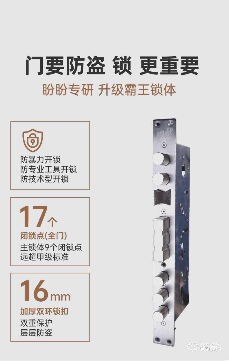 盼盼智能門 鳳凰之翼指紋鎖甲級大門