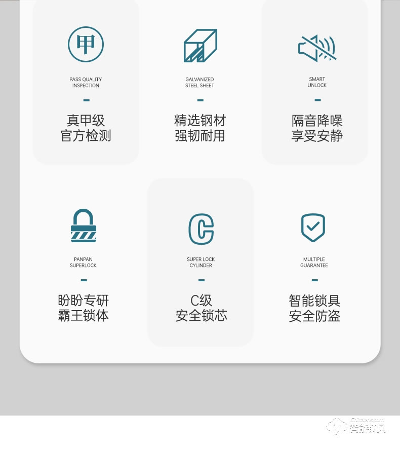 盼盼智能門 諾亞方舟智能指紋鎖甲級門