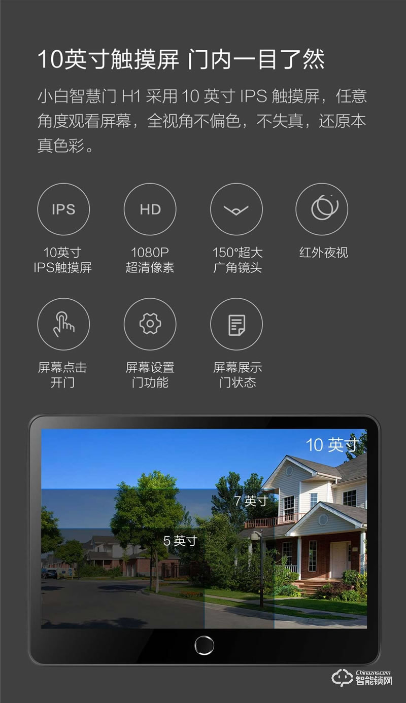 創(chuàng)米智能門(mén) H1安全進(jìn)戶(hù)門(mén)智慧門(mén)