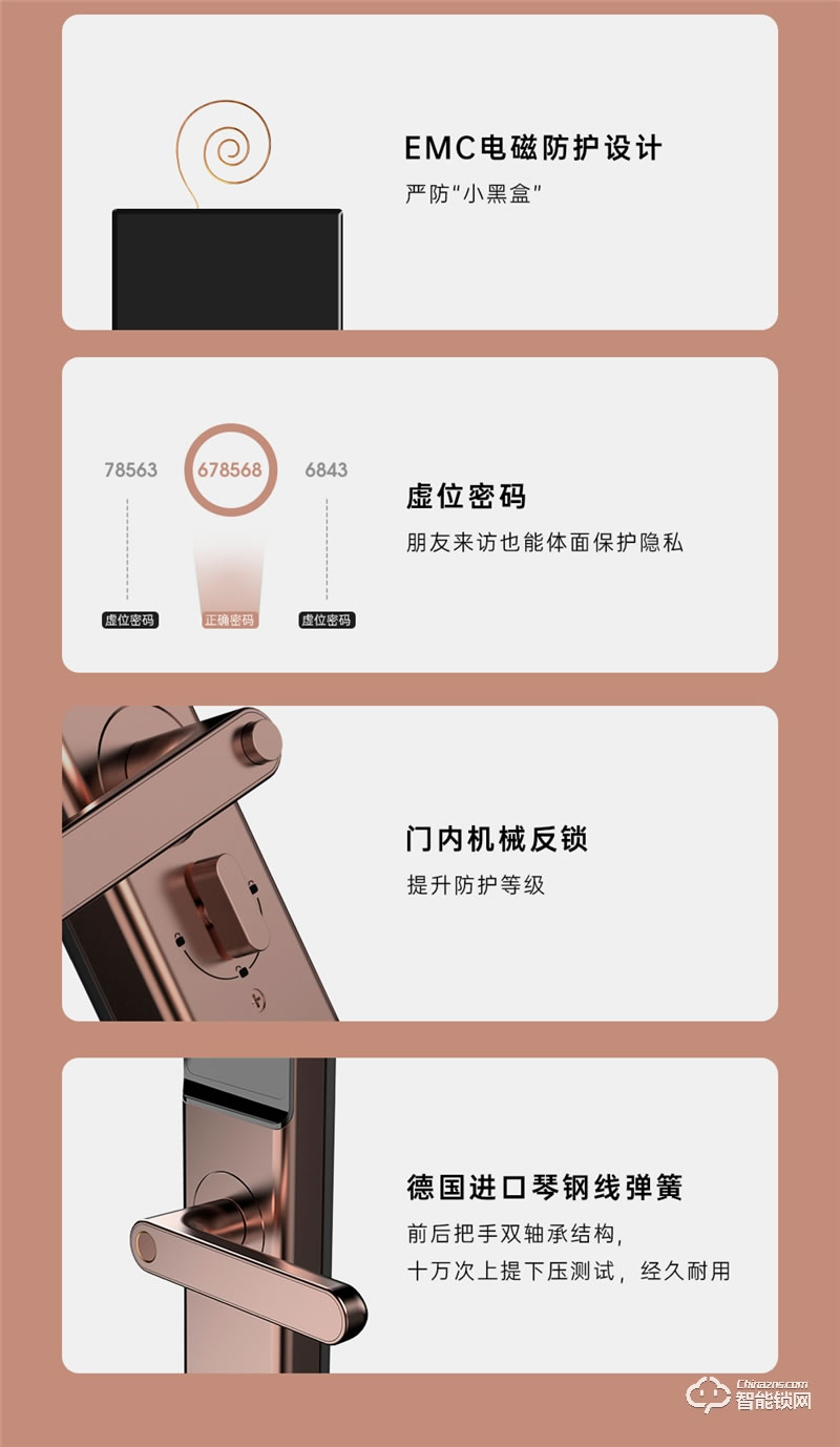 保仕盾智能鎖 Z2家用防盜門電子鎖