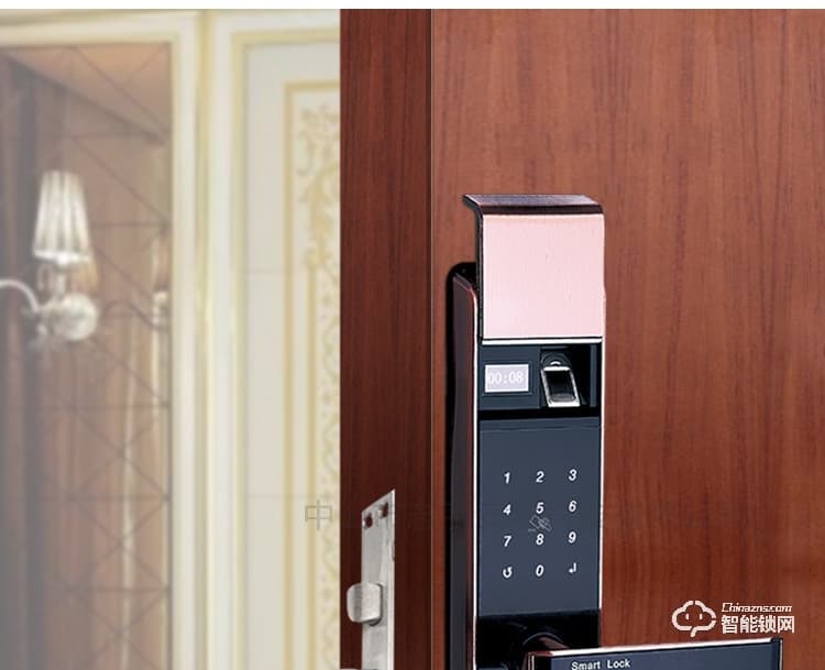 獅柯裝甲鎖 HD02自動滑蓋家用防盜門智能鎖