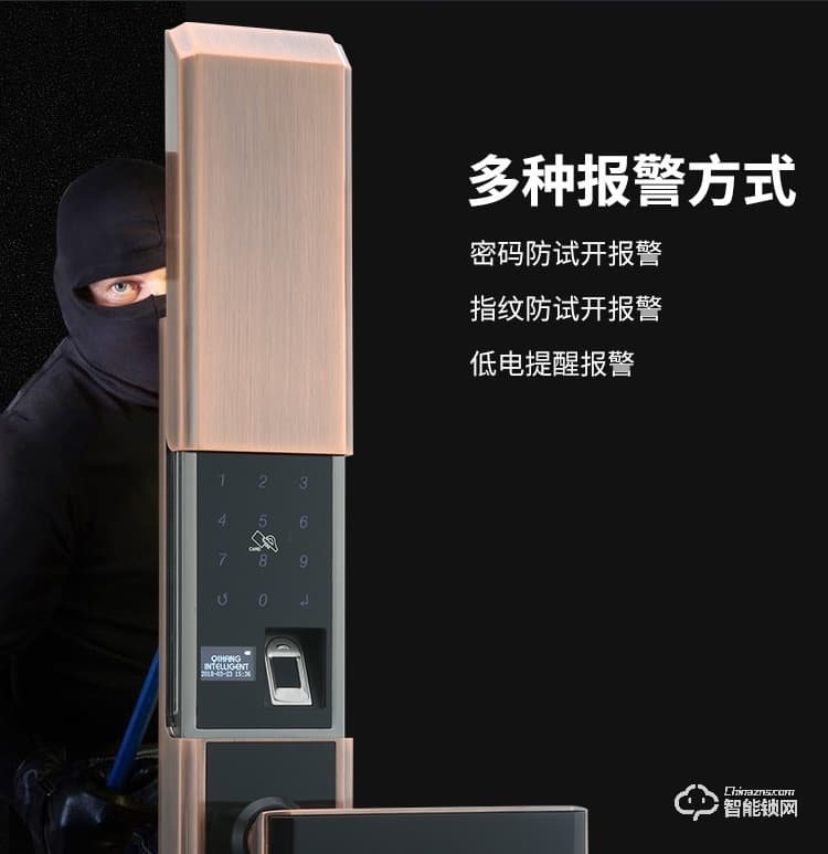 獅柯裝甲鎖 HD03家用電子防盜門指紋鎖