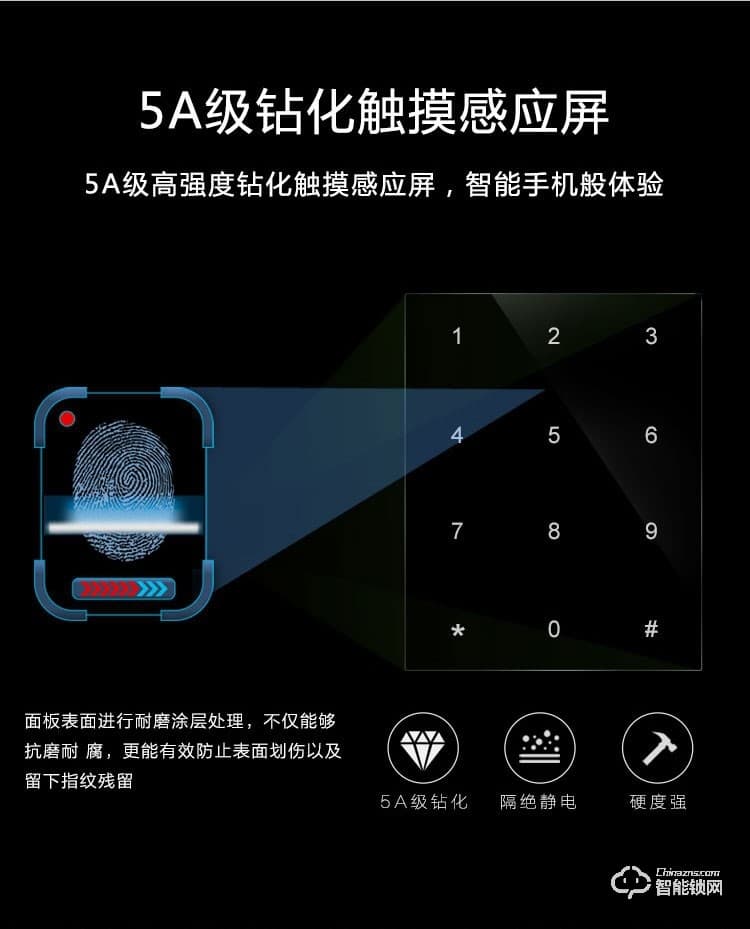 科林達(dá)智能鎖 K7X家用防盜門指紋密碼鎖