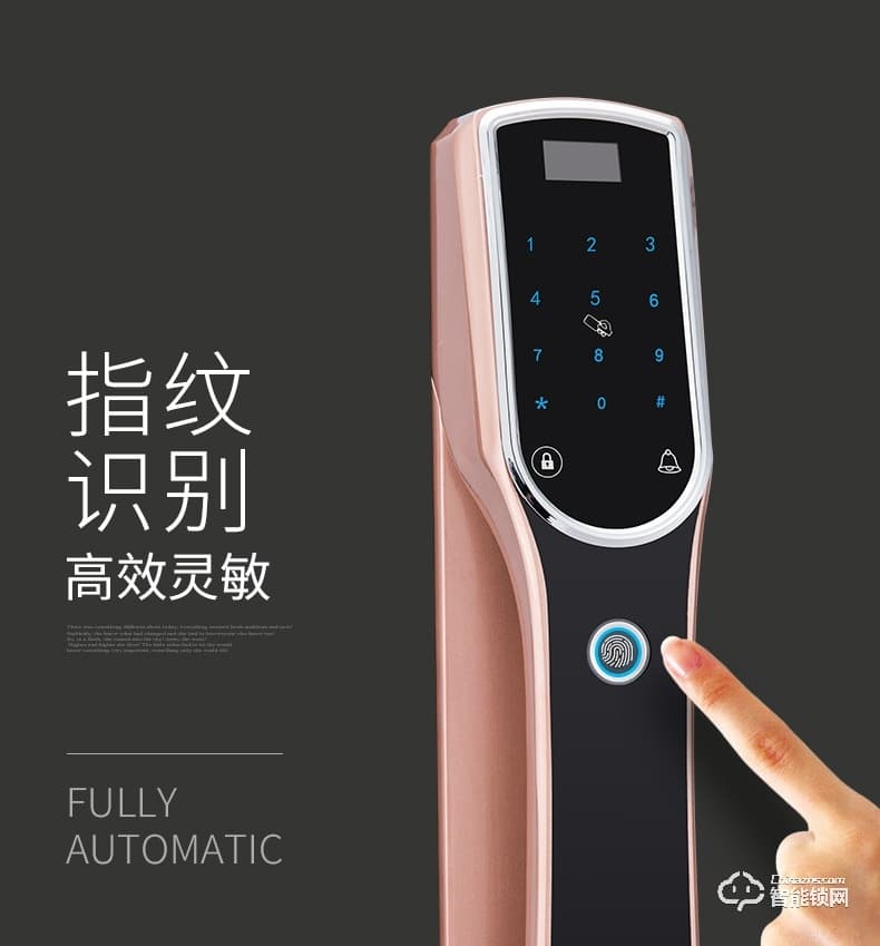 Housetek智能鎖 D0836全自動智能安防指紋鎖