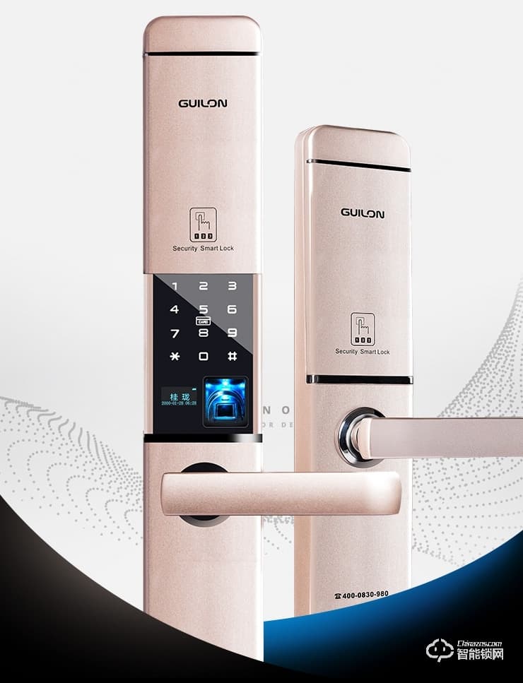 桂瓏智能鎖 GL8808家用指紋鎖密碼鎖