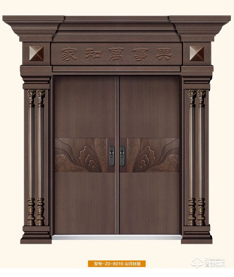 高雅居智能門 別墅大門雙開門進戶門