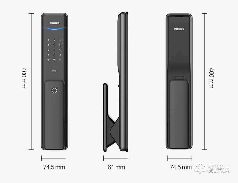 飛利浦智能鎖 6300推拉式全自動電子密碼鎖