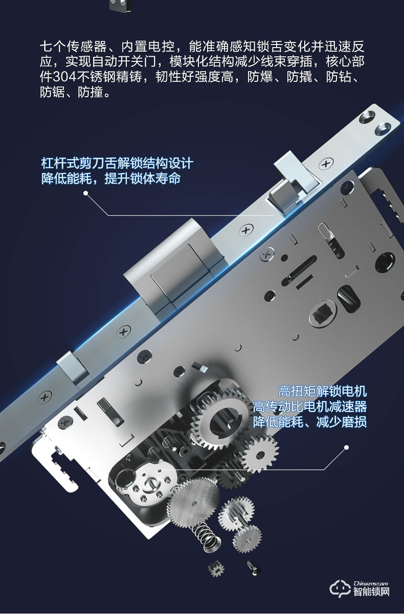 海爾智能鎖 P18推拉式家用防盜門全自動智能鎖