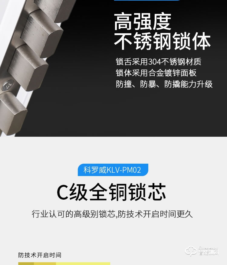 科羅威智能鎖 KLV-PM02全自動(dòng)人臉識(shí)別智能鎖指紋鎖