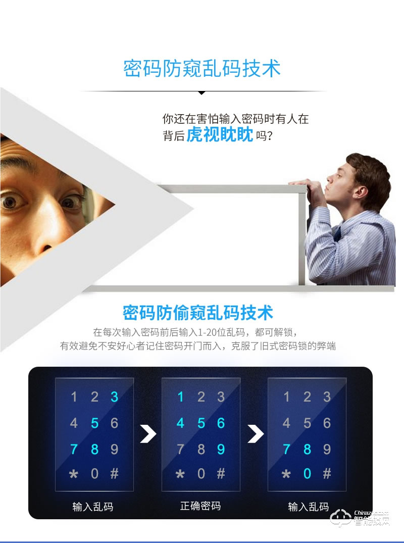 藍(lán)鯨智能鎖 A5家用防盜門智能門鎖