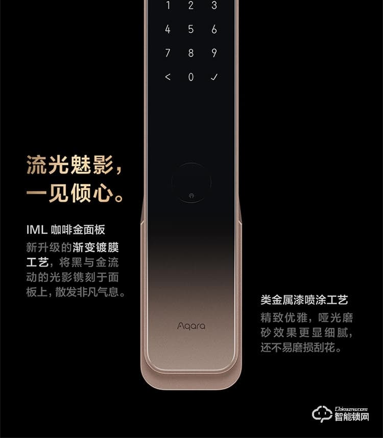 綠米智能鎖 H100全自動推拉式智能貓眼鎖