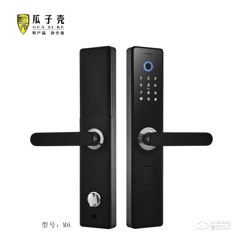 瓜子殼智能鎖 M6防盜門指紋識(shí)別電子門鎖