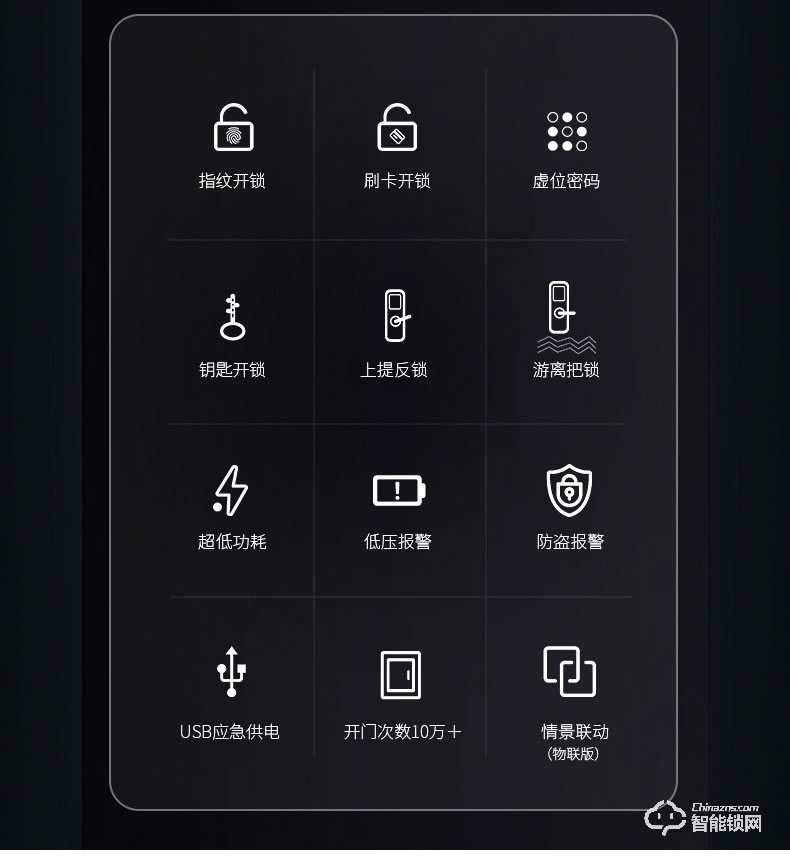 立林智能鎖 L08防盜門密碼鎖智能電子門鎖
