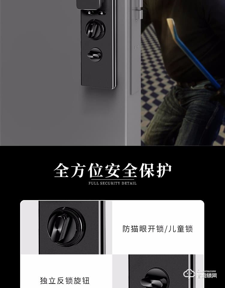 凱普曼智能鎖 V8全自動(dòng)視頻貓眼智能鎖