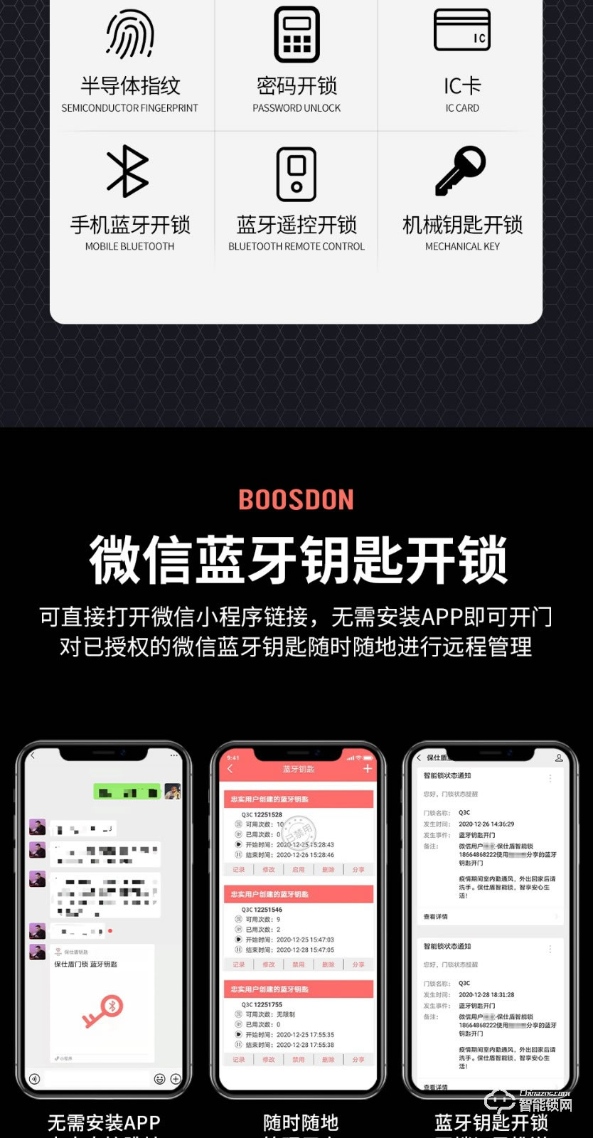 保仕盾智能鎖 Q3C貓眼可視帶屏幕指紋鎖