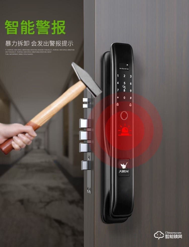 大鵝智能鎖 防盜門全自動(dòng)智能密碼鎖