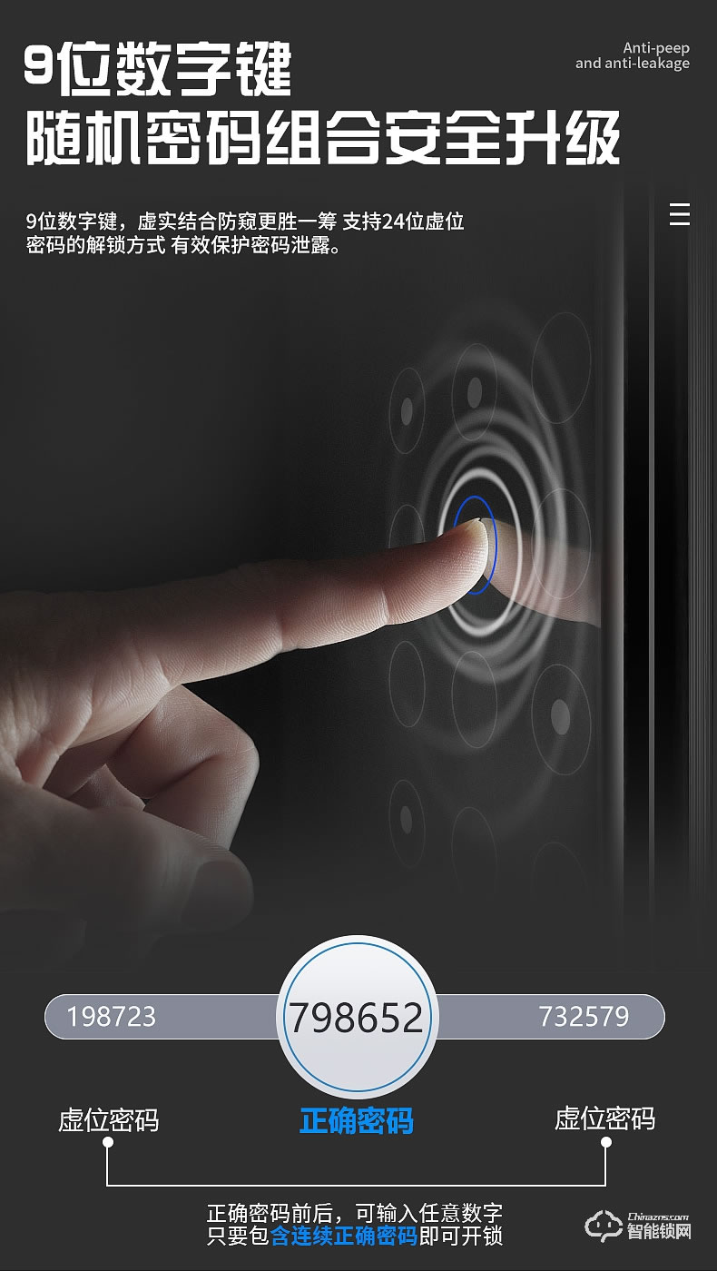 銀馳薄款斷橋鋁智能鎖 矮把手設(shè)計(jì)