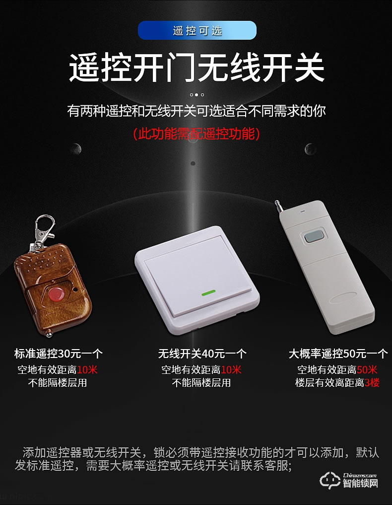 銀馳雙面庭院防水鎖 雙面指紋+密碼鍵設計