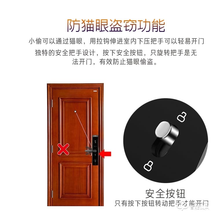 銀馳3D人臉識別智能鎖 三維立體面部識別