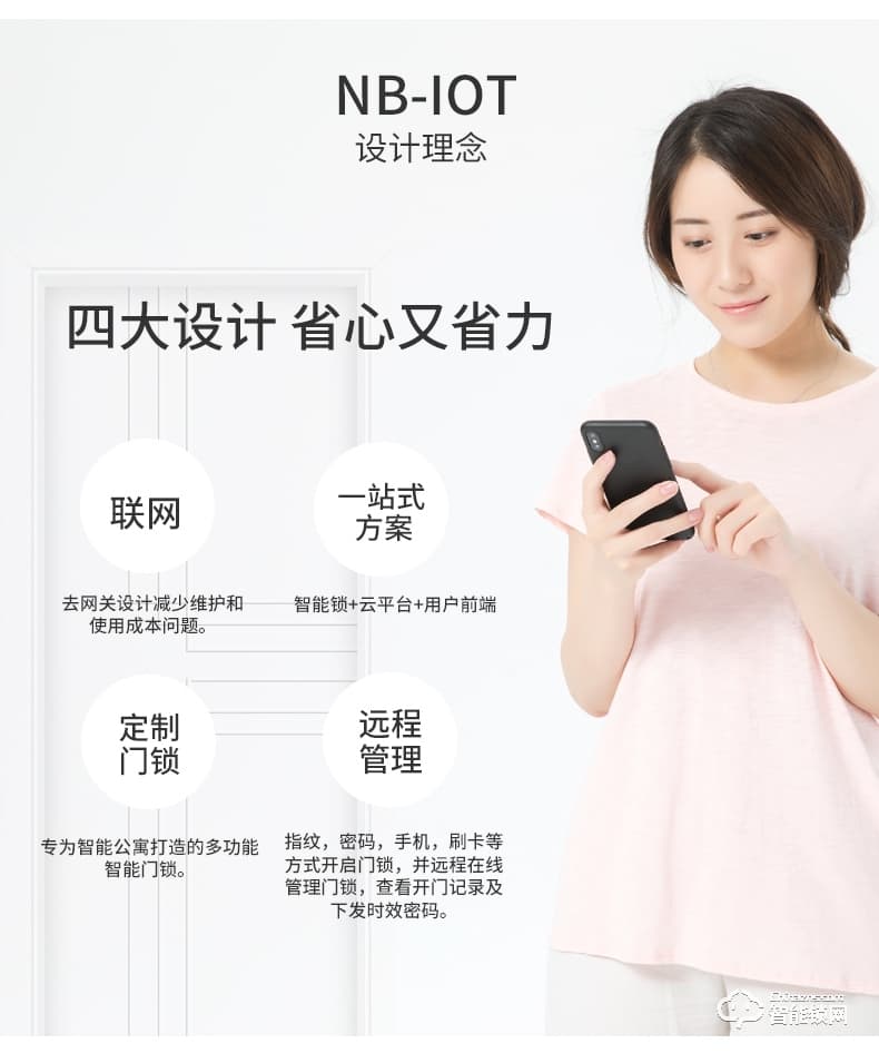 琨山通用智能鎖 D211物聯網鎖NB-IOT家用防盜門鎖