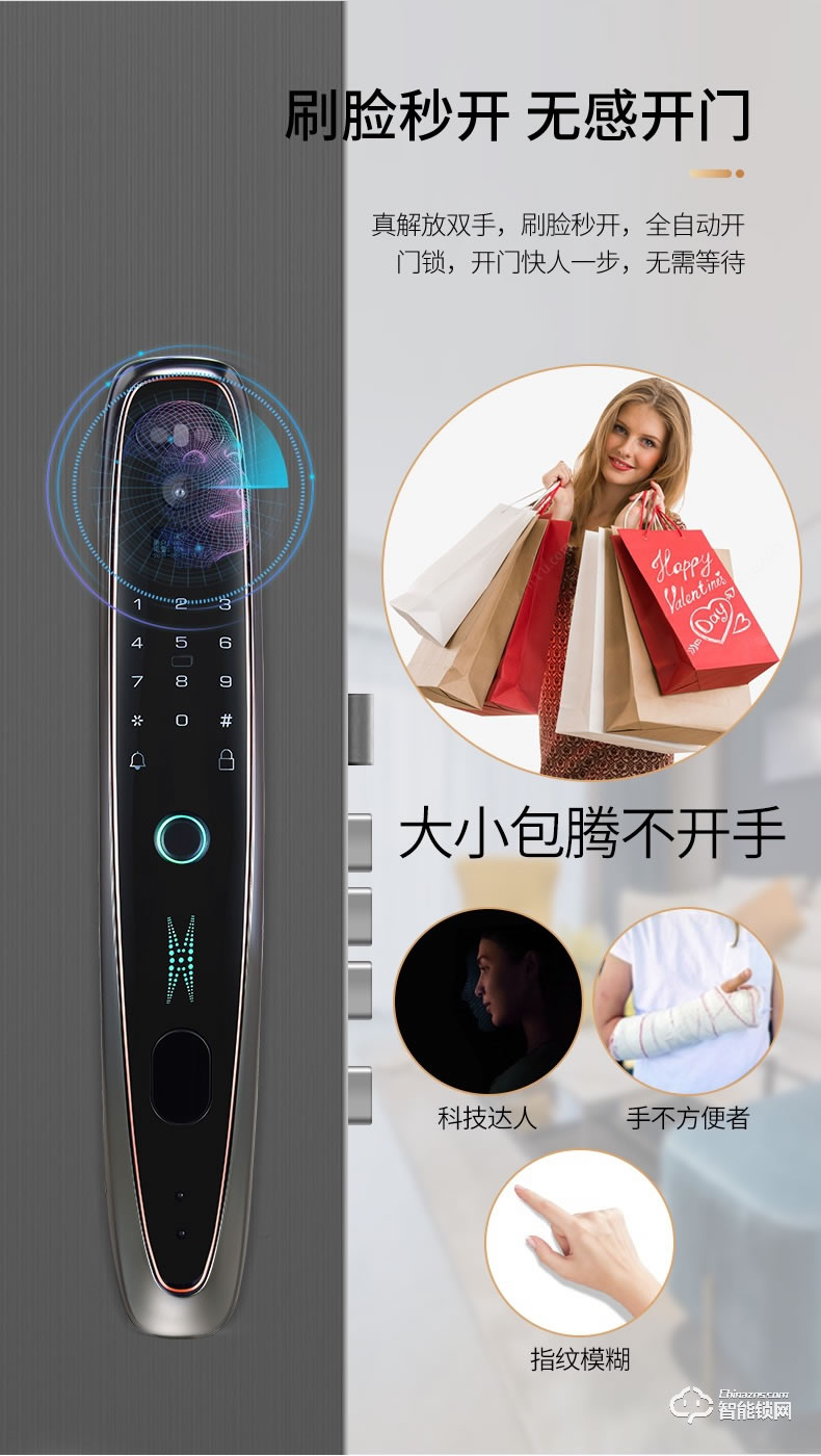 鎖先森K22智能鎖 瑞典FPC半導體