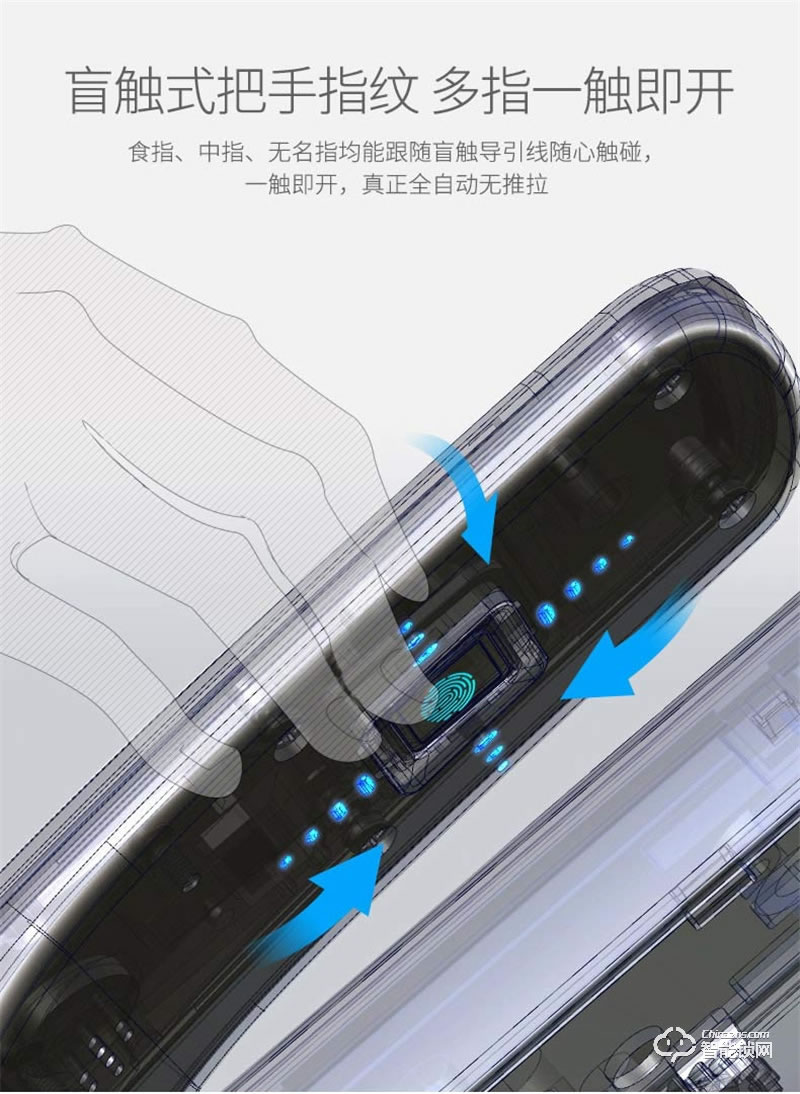 亞太天能A2c指紋鎖 內外雙重防護