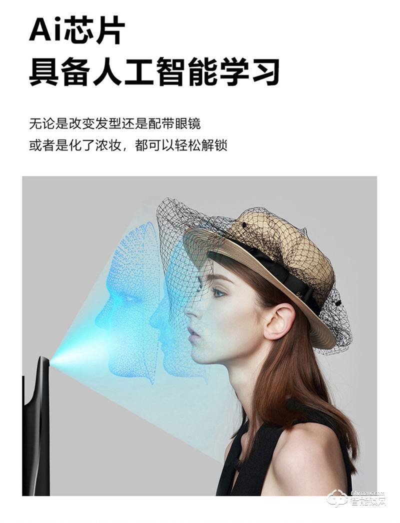 洛克曼G10智能鎖3D人臉識別 超C級鎖芯