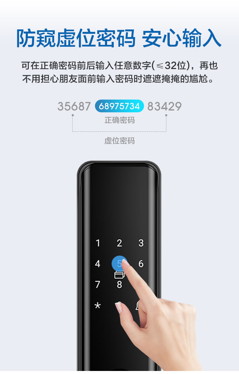 海爾智智能28E指紋鎖家用防盜門密碼鎖28E