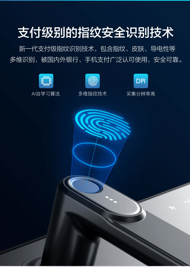 海爾指紋鎖20E家用防盜門入戶門磁卡密碼電子鎖20E