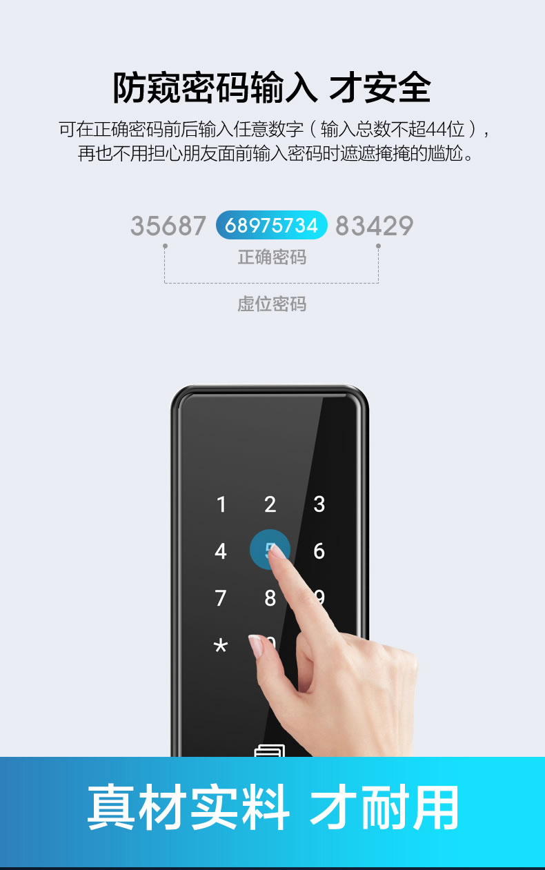 海爾指紋鎖20E家用防盜門入戶門磁卡密碼電子鎖20E