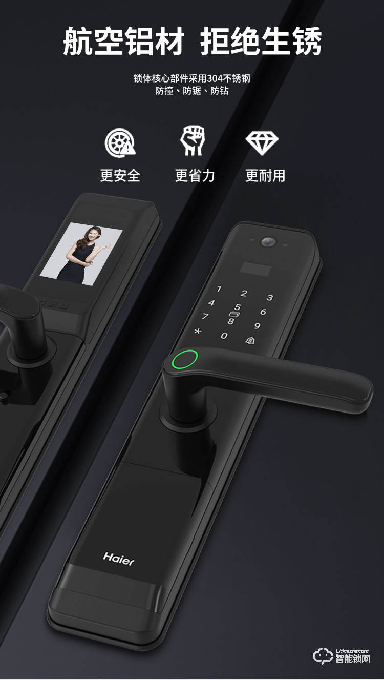 海爾28EV智能鎖 警報(bào)C級(jí)鎖芯