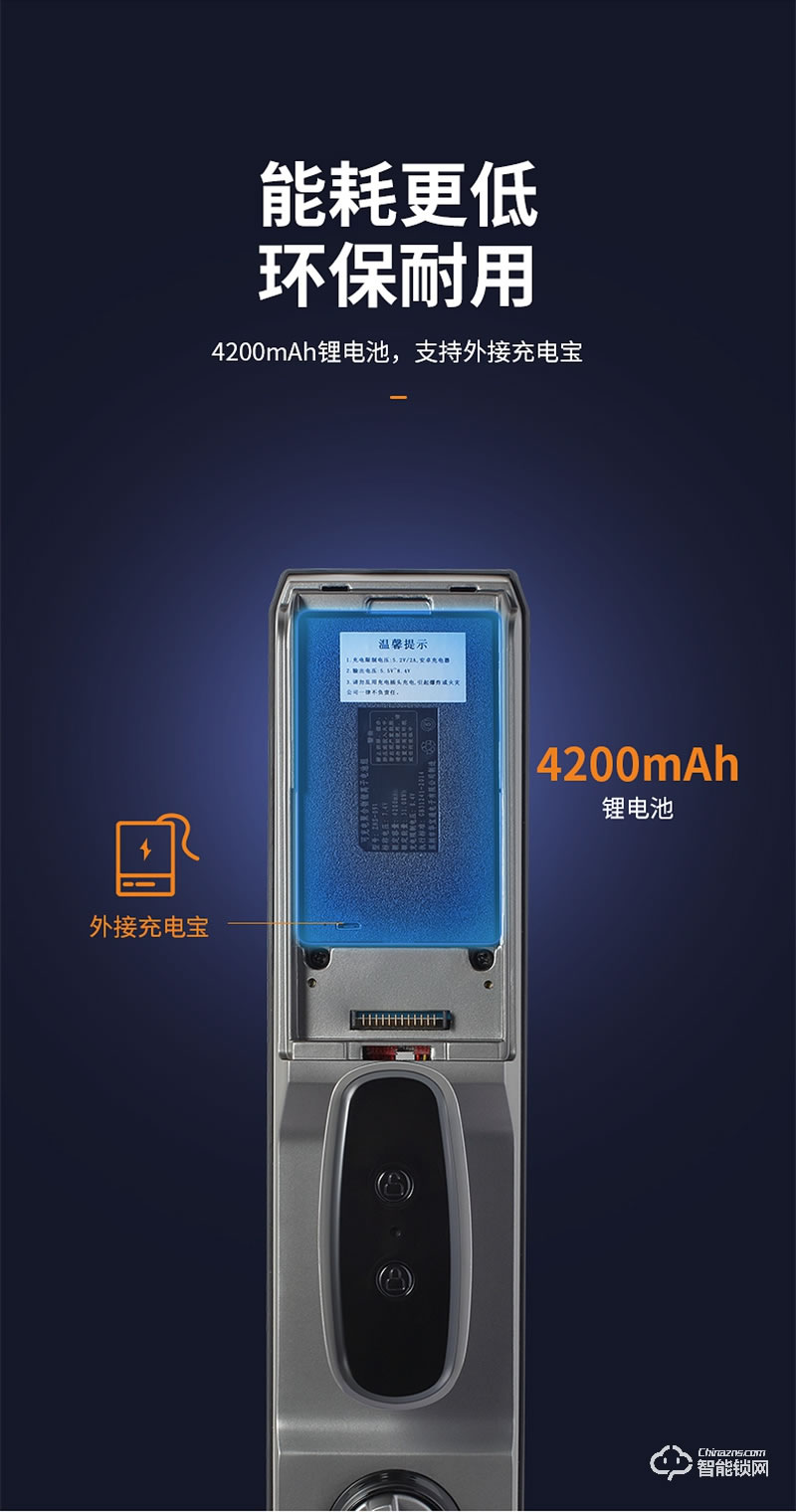 必達智能鎖F3M 可視大屏 視頻守衛