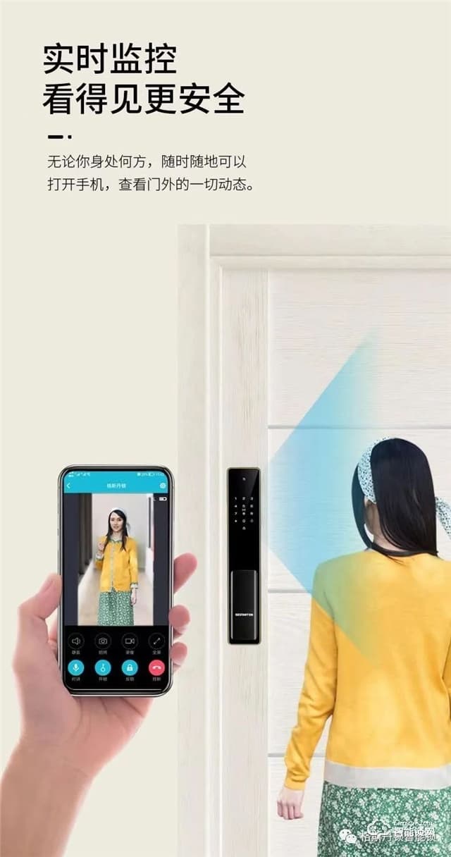 格斯丹頓智能鎖 F8視頻監控云鎖