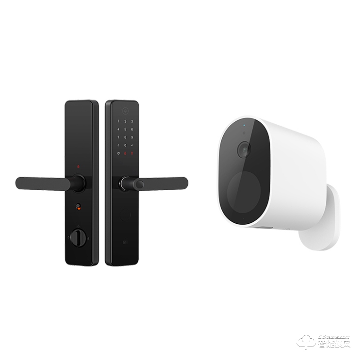 小米智能門(mén)鎖1S(黑色)+小米室外攝像機(jī)(電池版)