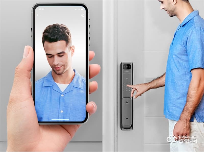 飛利浦阿爾法智能鎖 可視貓眼全自動家用指紋鎖