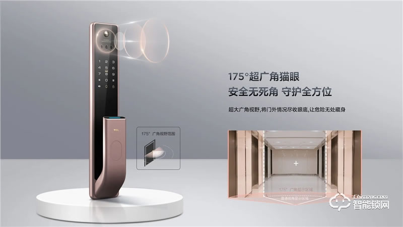 TCL3D人臉識別貓眼鎖X7S 防盜門鎖密碼鎖電子鎖