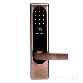 明達指紋鎖 鋁合金智能鎖 直板指紋密碼鎖