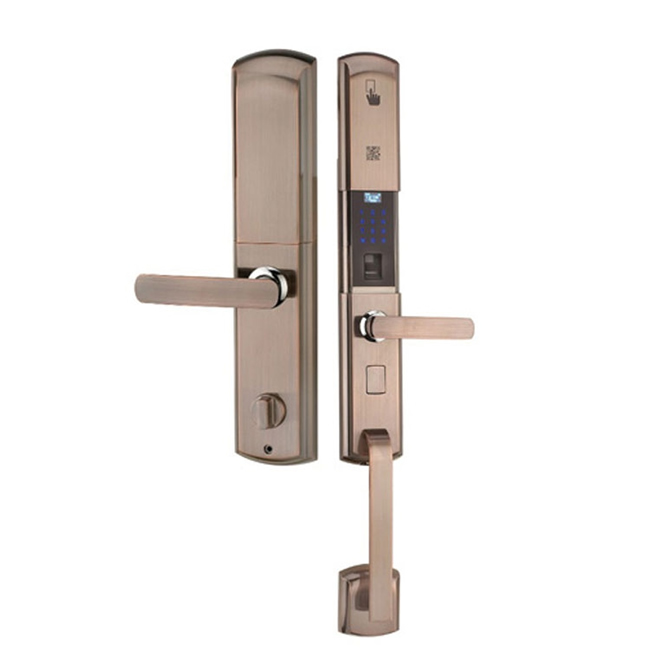 鼎鼎紅高檔住房專用指紋密碼鎖 智能指紋防盜鎖