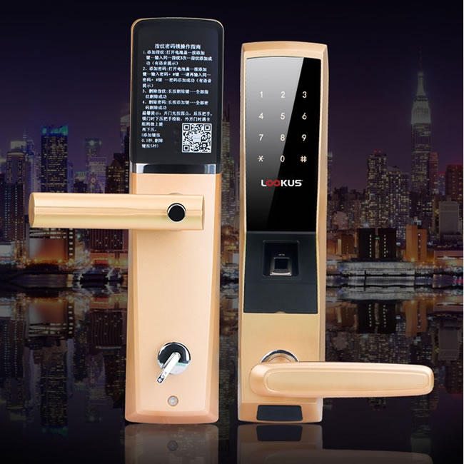 路可視智能鎖 智能可視指紋鎖 家用防盜門鎖