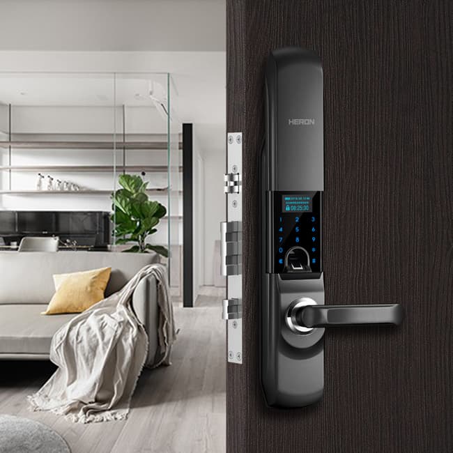 黑龍智能全自動指紋鎖H5 家用木門防盜門鎖