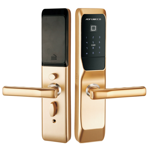 奧弗微科智能鎖 直板指紋鎖 防盜門木門鐵門智能鎖