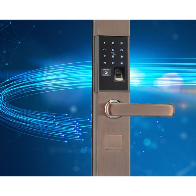 科塞達智能鎖 滑蓋智能指紋鎖 鋅合金防盜門智能鎖