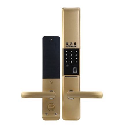 摩天仕智能鎖 智能指紋鎖T9 家用鋅合金滑蓋智能鎖