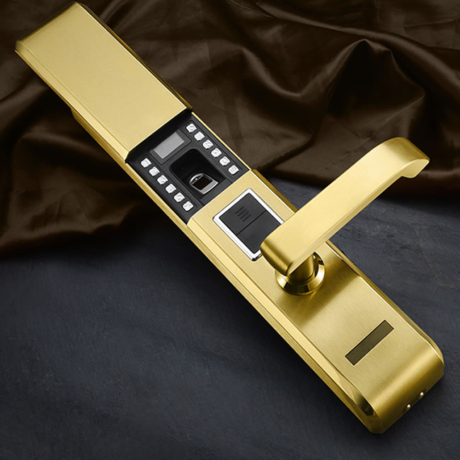 銳凌芯智能指紋鎖 不銹鋼防盜門電子密碼鎖