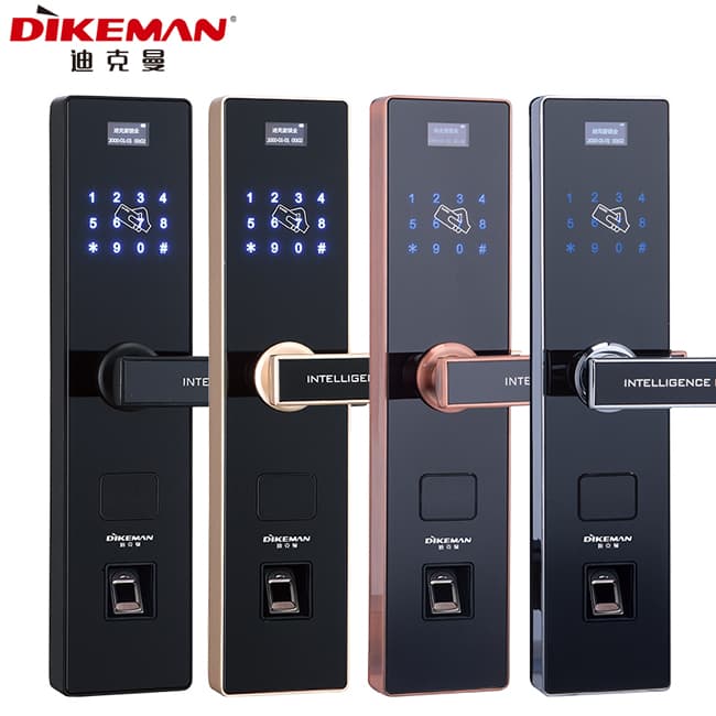 迪克曼智能鎖 防盜鎖新款家用智能鎖滑蓋鎖刷卡鎖A8