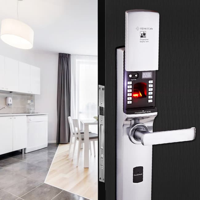 雅潔指紋鎖 AJ1021-02家用防盜門(mén)智能門(mén)鎖